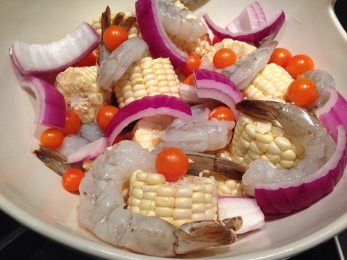 prawns and corn wheel prep.JPG