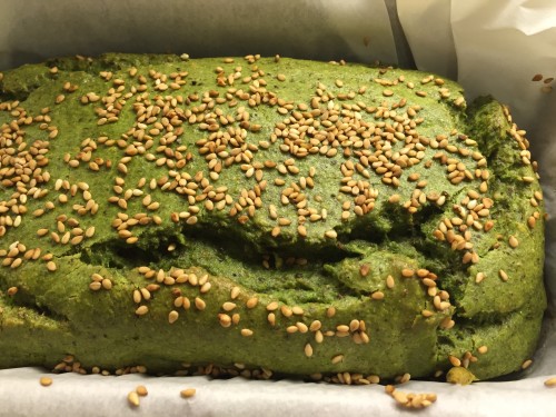 green bread loaf