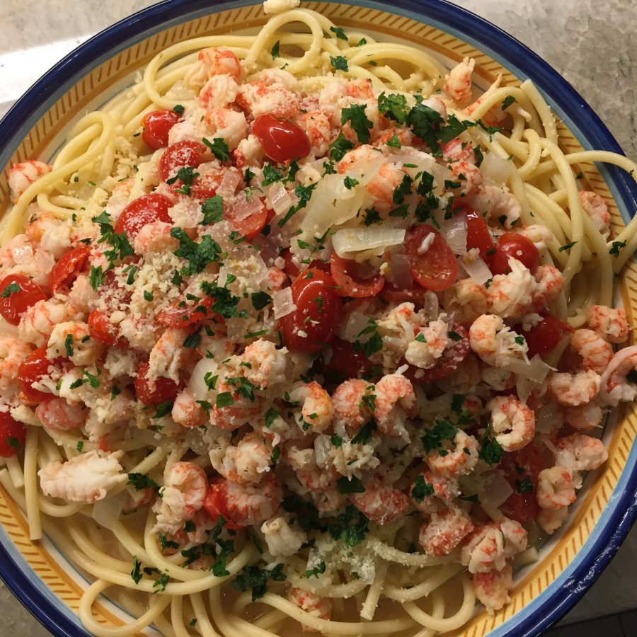 Langostino “Lobster” Tail Bucattini Bowl Licker